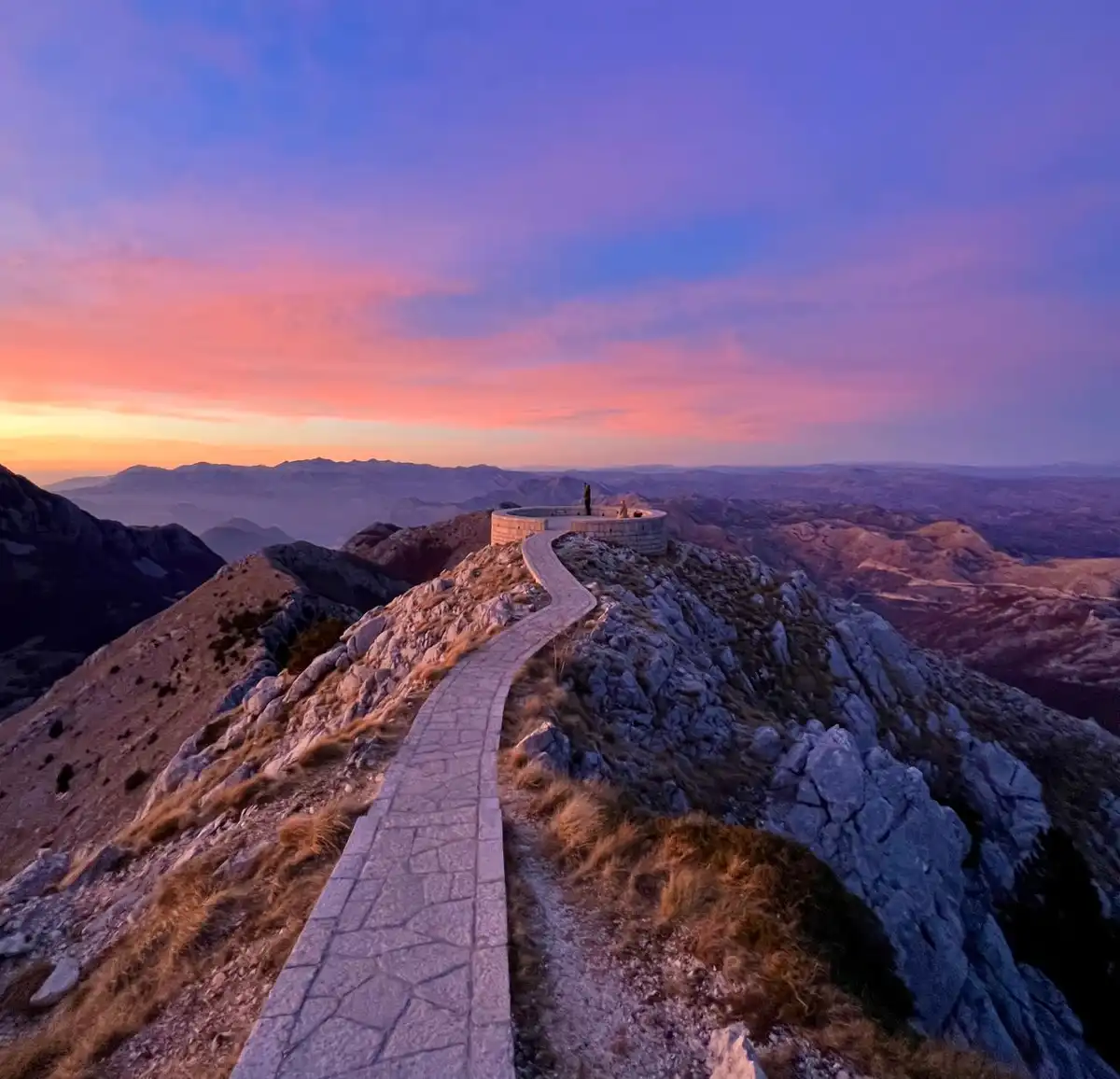 On top of mt Lovćen